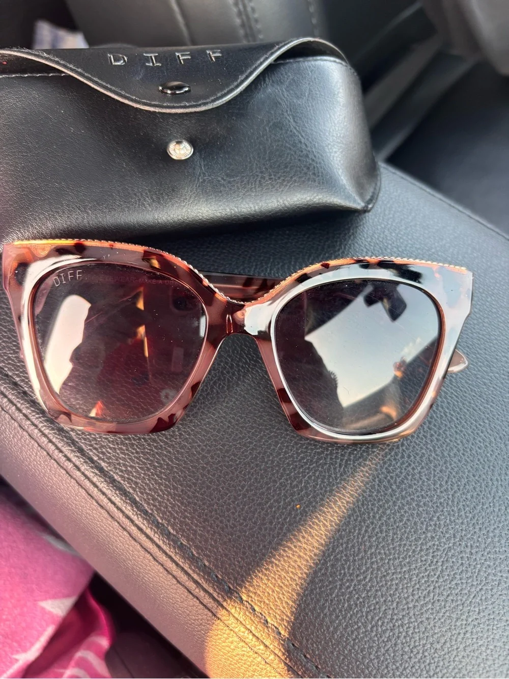 Diff Eyewear Tortoiseshell Cat Eye Sunglasses - Brown/Black